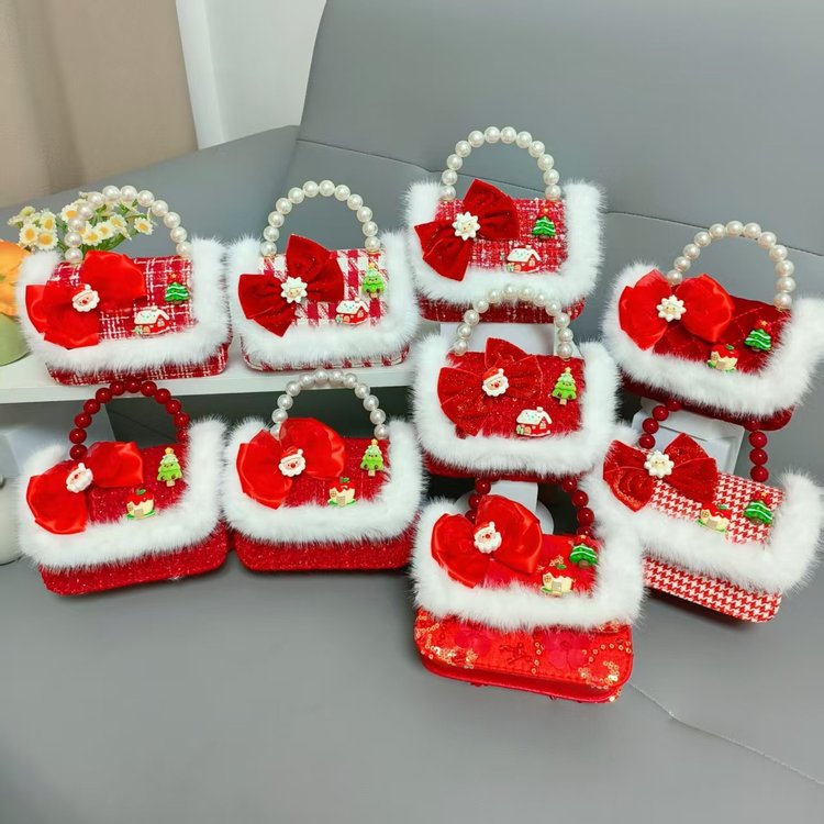 2024 niños Año Nuevo bolso de Año Nuevo niñas bolso de Año Nuevo rojo princesa Aisha bolso de mano de horno oblicuo mochila de niñas