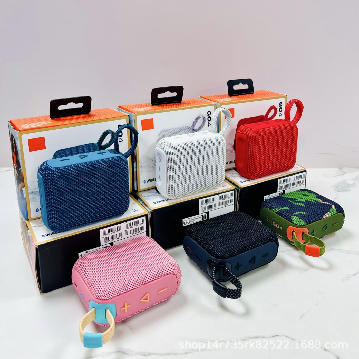 Huaqiangbei High-End Go4 Wireless Bluetooth Speaker, Fourth Generation Outdoor Portable Subwoofer, Hifi Portable Speaker