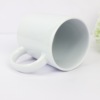 Hot Transfer Coating Cup Ceramic Mark Cup Ceramic Cup Foreign Trade Ceramics Cup Special Cup 11oz Coating White Cup and White