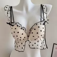 Cute push up bra, comfortable wireless bra, french style