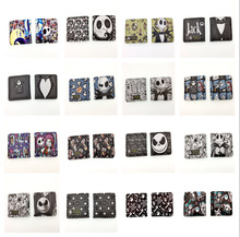 鬼头杰克骷髅头卡通男女士钱包 圣诞夜惊魂PU皮学生零钱包皮夹