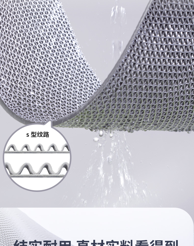 Non-Slip Floor Mats for Toilets, Bathrooms, Kitchens, Waterproof Foot Mats, Door Mats, Pvc Commercial Entrance Anti-Slip Mats