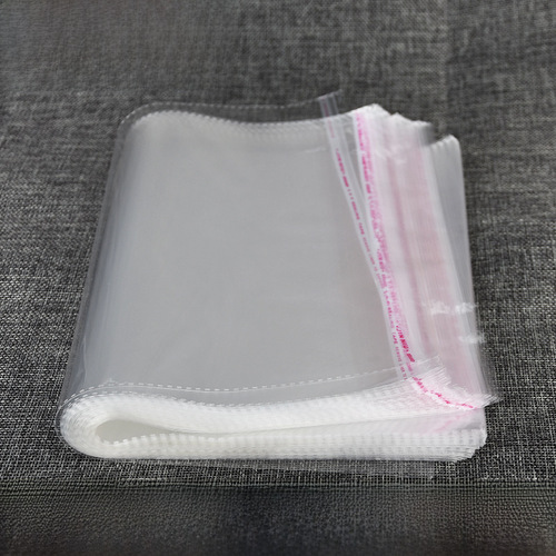 Wholesale OPP bags from manufacturers, transparent small packaging bags, thickened large plastic garment bags, self-adhesive labels