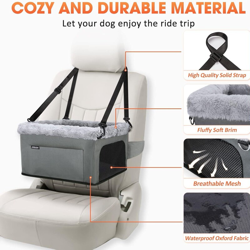 Dog Booster Seat Car-Mounted Dog Bed Breathable Mesh Metal Frame Pet Dog Car Bed Storage Travel Bag Dog Booster Seat Car-Mounted Dog Bed Breathable Mesh Metal Frame Pet Dog Car Bed Storage Travel Bag