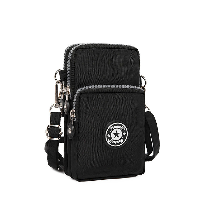 Factory direct supply mobile phone bag women's crossbody bag large screen mobile phone bag coin purse halter neck wrist bag running vertical mini