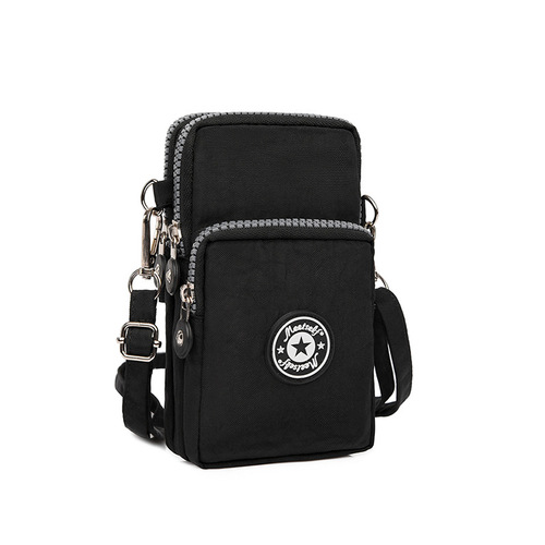 Factory direct supply mobile phone bag women's crossbody bag large screen mobile phone bag coin purse halter neck wrist bag running vertical mini