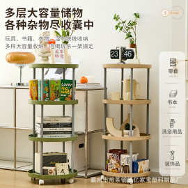 家用小推车省空间客厅落地零食收纳架卧室置物架手推置物工具车
