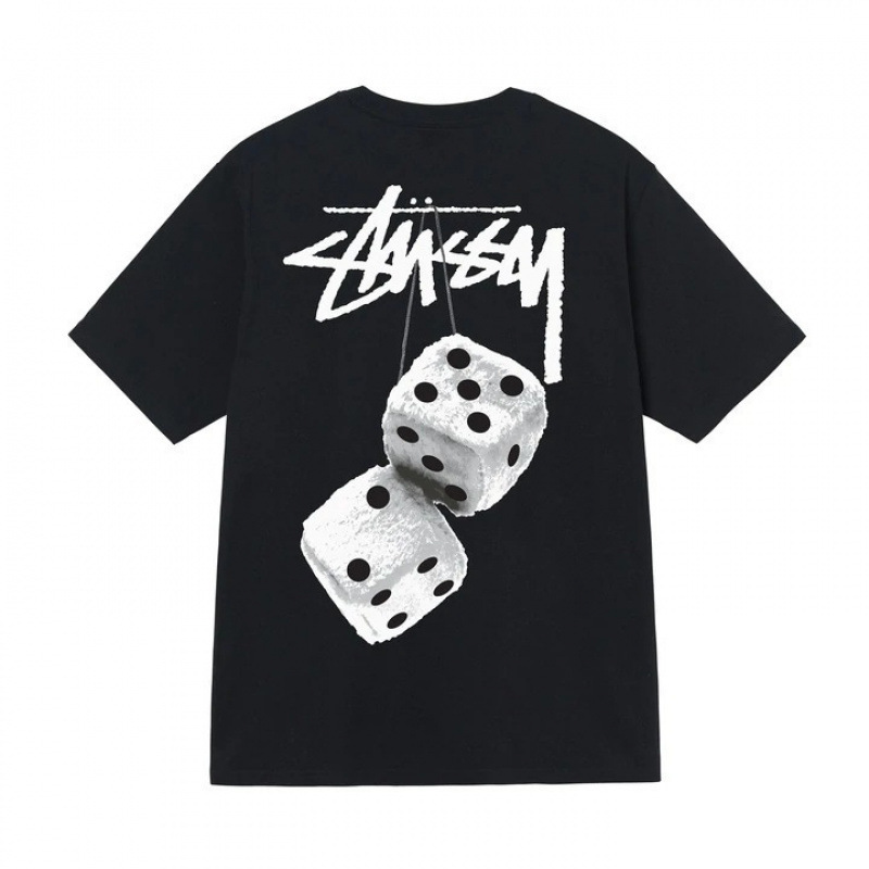 Long-Term Trend for 2025: Cross-Border Fashion Brand Street Style Stussy Printed Unisex Short-Sleeve T-Shirt, Summer Loose T-Shirt