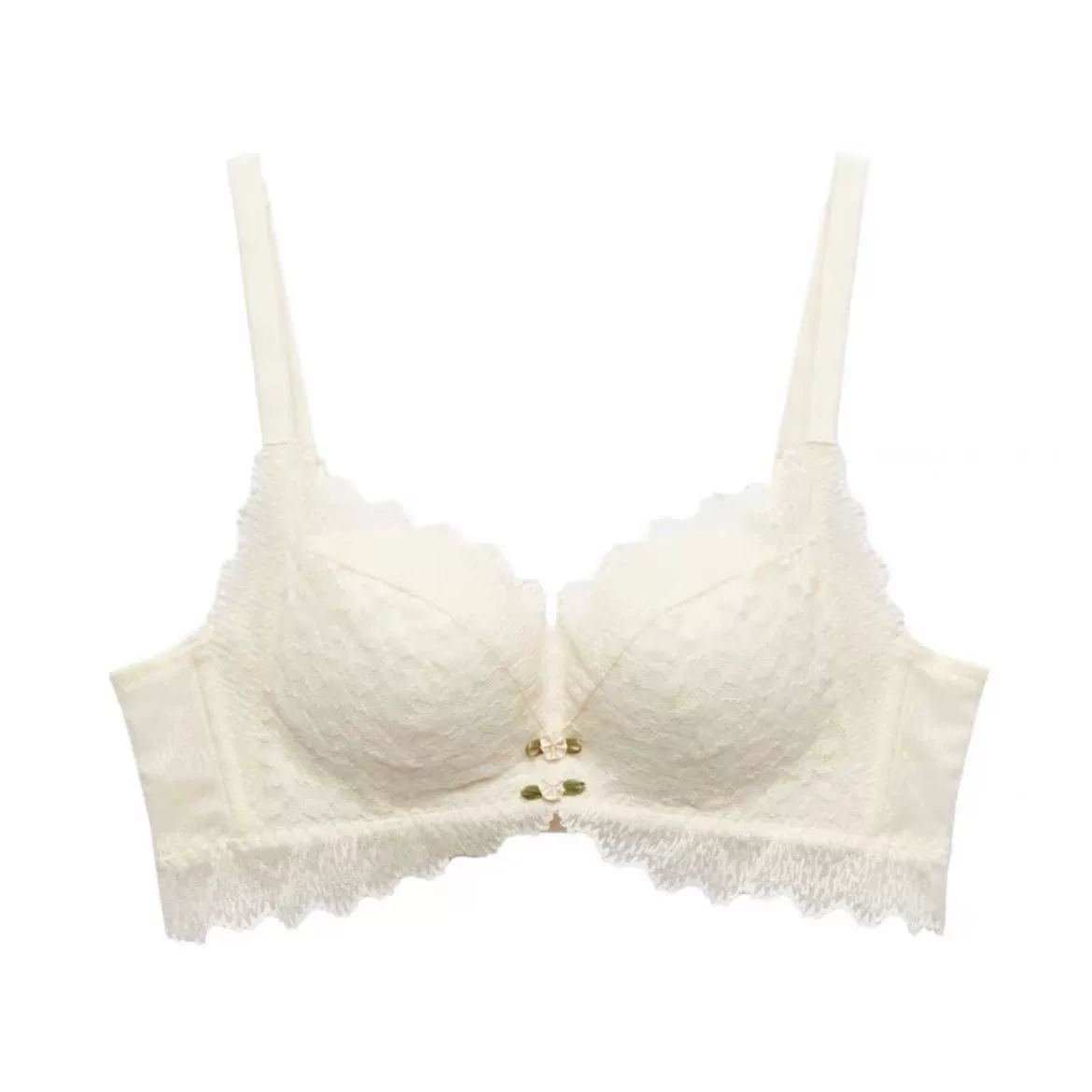 Lace push up bra, summer thin underwear, wireless bra, supporting set