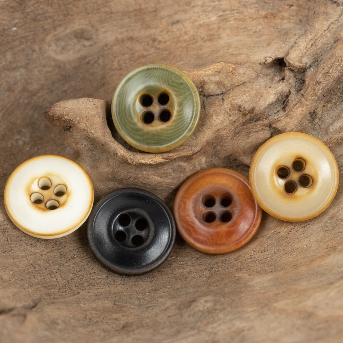 复古火烧杏仁色汉麻西服装果实纽扣国风文艺范亚麻棉衬衫绿色扣子