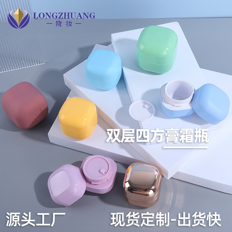 In-Stock Double-Layer Cream Jars 20g 30g 50g Nail Polish Gel Bottles 5g 10g 100g Face Cream Dispensing Bottles Eye Cream Mask Jars