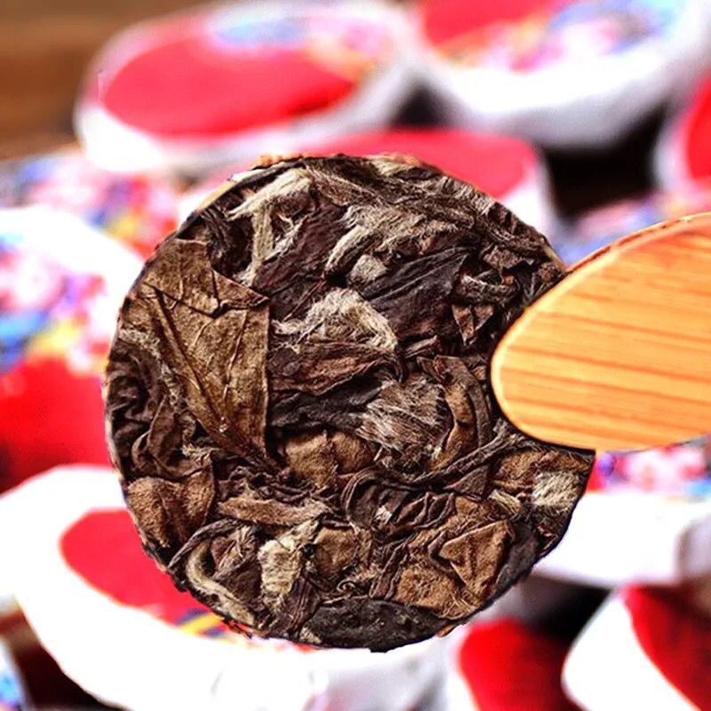 福建貢眉老白茶茶餅老白茶茶葉迷你小茶餅小玉餅批發散裝一斤裝