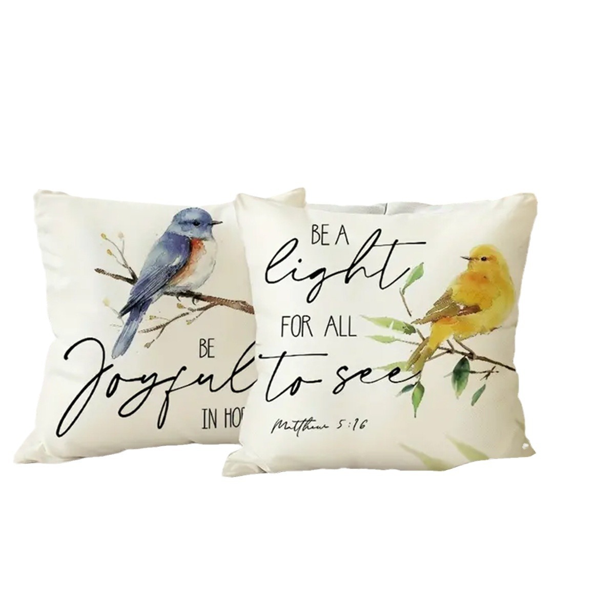 Cross-border Hot-selling Rainbow Inspirational Language Pattern Printed Short Plush Home Holiday Living Room Sofa Pillowcase_voghion.com