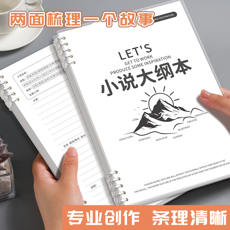 Character Setting Notebook, Special Notebook for Writing Novels, Novel Writing Outline, Character Framework Setting Notebook, Loose-Leaf Notebook