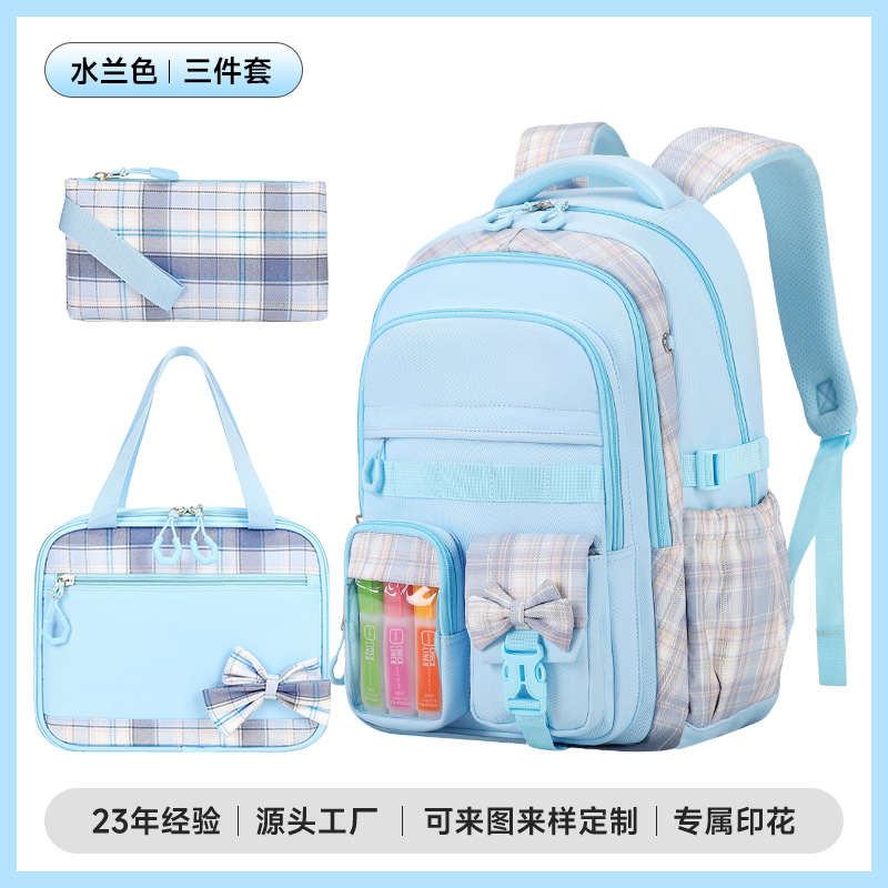 Mochila escolar transfronteriza encantadora para estudiantes de comercio exterior, mochila de tela suave, mochila de niñas de gran capacidad.