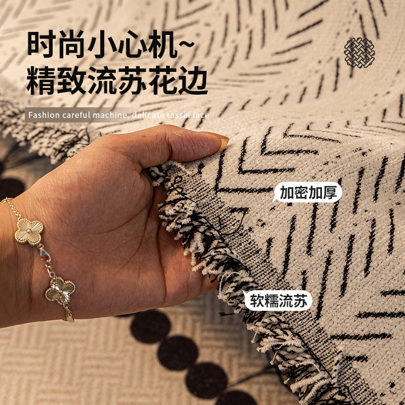 Medieval estilo de alta sensación 2024 nuevo sofá toallas Chenille sala de estar cubierta de sofá tela anti-gato arañazo cuatro estaciones universal