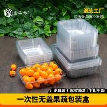 盒工坊加厚一次性塑料吸塑水果草莓果蔬盒果切烤鸭托盘打包盒