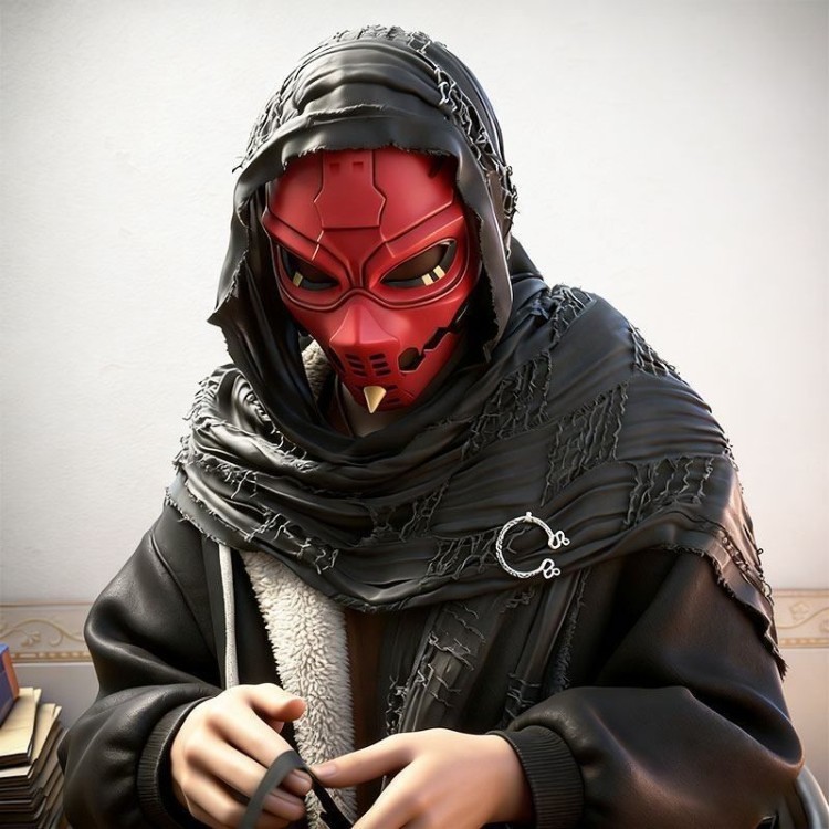 三角洲红色赛伊德面具cosplay道具手工diy3D打印游戏周边可佩戴
