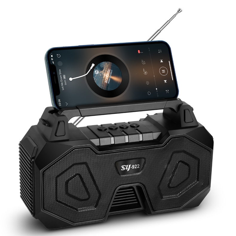 新しい太陽エネルギーbluetoothスピーカー私型携帯電話スタンドfm屋外ポータブルラジオ音響源工場|undefined