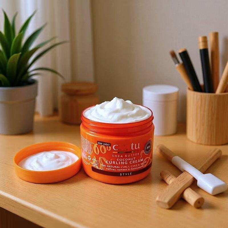 Cross-Border Hair Repair Mask Coconut Curling Cream Moisturizing Curling Cream Anti-Frizz Hair Mask