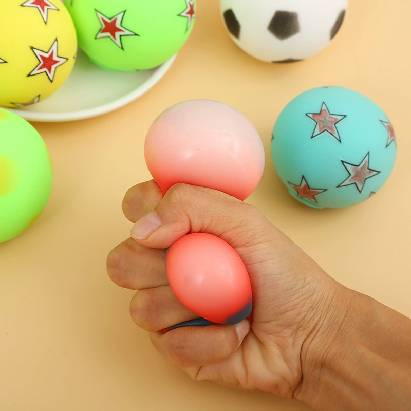 Футбольный шар из мягкой резины, игрушка,Amazon, антистресс, 6 см