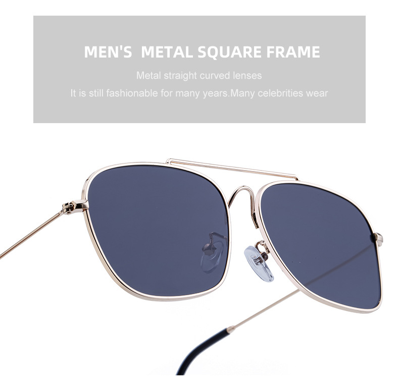 Verres réfléchissants européens et américains, lunettes de soleil, lunettes de soleil en boîte à la mode pour hommes, miroirs extérieurs à la mode pour hommes, nouvelle collection 2024_voghion.com