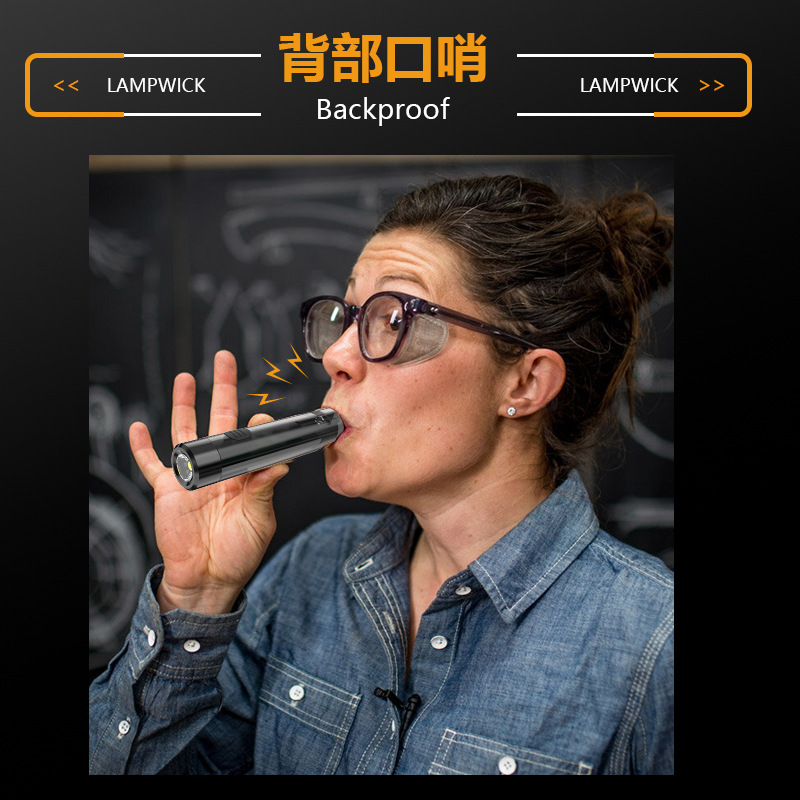 Transfronterizo al aire libre ultra-pequeño mini linterna llavero luz multifuncional Luz de camping luz de emergencia silbato luz de trabajo portátil