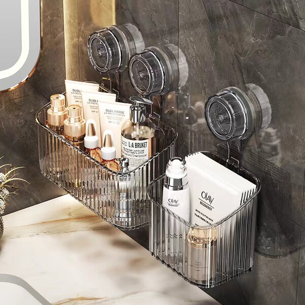Kitchen suction cup storage box onion