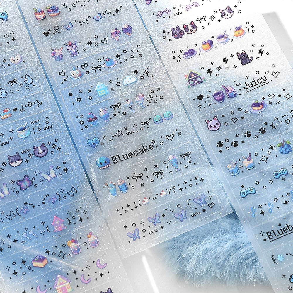 Infeel.Me cinta de banda larga de arena flash, expresión emocional, lindo y creativo material de cuenta de bricolaje, pegamento de pegatinas decorativas