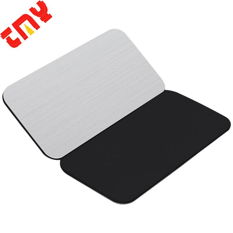 실버 브러시드 블랙 베이스(직사각형 76*38mm)