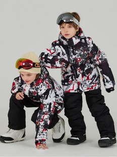 Children's ski suit single board double board thickened warm outdoor skiing