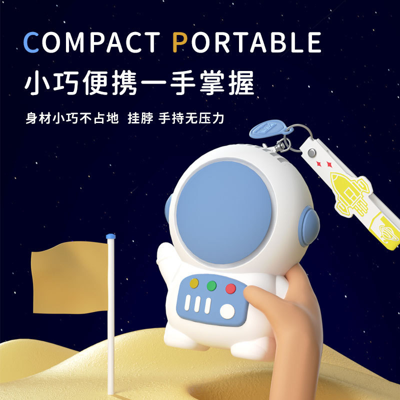 新型アニメ宇宙人ファンストラップ携帯学生かわいいミニusb充電手持ち無葉小ファン|undefined