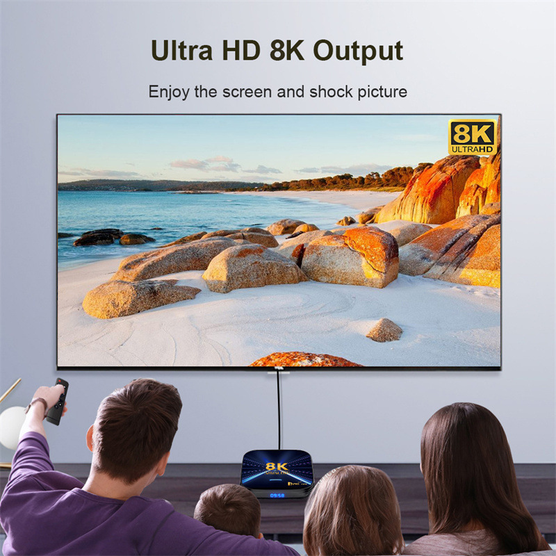Tv 98 ATV全志h6 18対外貿易セットトップボックス安卓14デュアルバンドWIFI 8kネットテレビケース64G|undefined