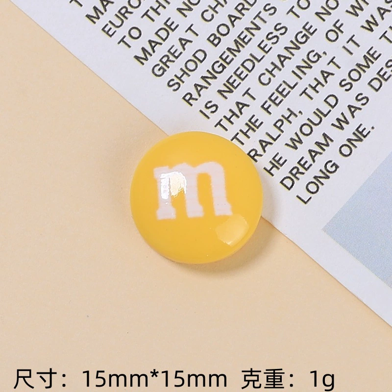 [Wholesale of Xigo Factory] Handmade DIY simulation creamy rubber drops resin accessories classic M beans