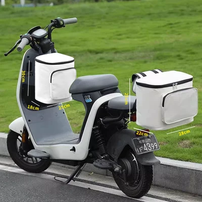 Electric car tail box Bag, Suitable for Aima, Niu - white-front-hanging-bag-rear-tail-bag-can-hold-helmet-default-items