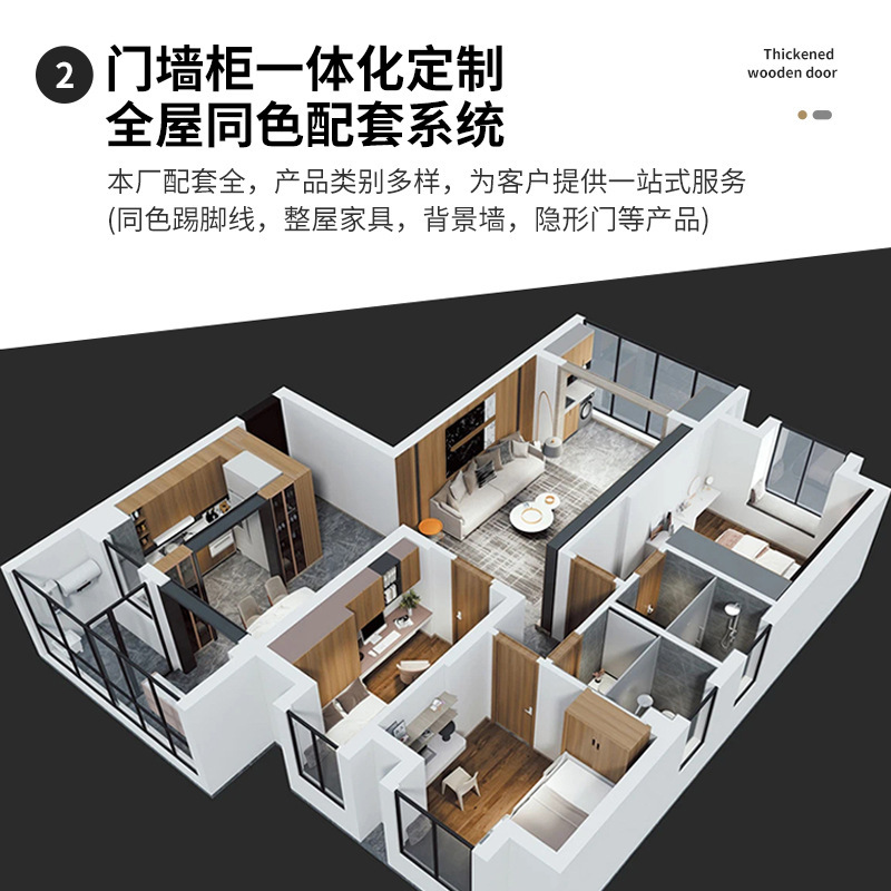原木无漆门酒店房间门工程门家用卧室木门隔音卧室门实木门套装门|undefined
