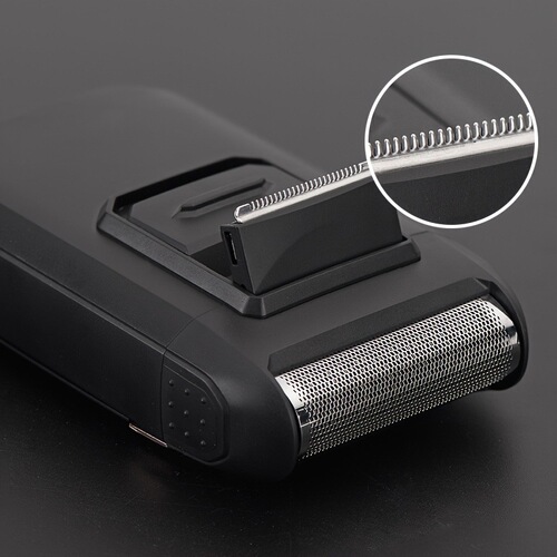 Cross-border new reciprocating electric razor, rechargeable shaver, pop-up sideburn trimmer, two-in-one razor