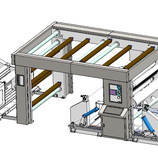 框架式全自动高速淋膜票据无碳牛皮玻璃白版pvc塑料分切复卷机