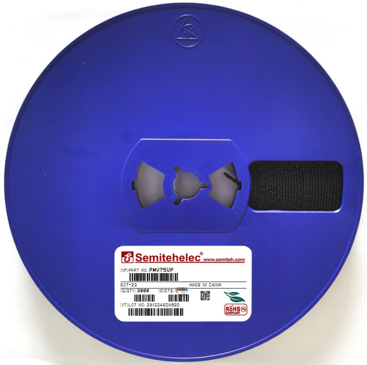 PMV75UP MOS场效应管 SOT-23 SEMITEH  全新原装正品