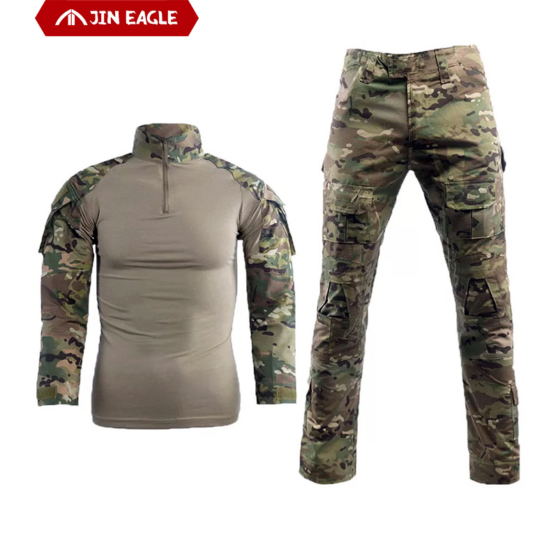 透气舒适迷彩套装户外旅行训练野战伪装长袖裤子蛙服迷彩装