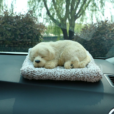 Simulation dog car ornaments odor — Car ornaments - large-labrador-earthy