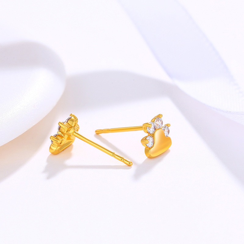 Xuping joyas animadas lindas garras de gato compactas pendientes de nicho de diseño femenino japonesas joyas de orejas coreanas al por mayor