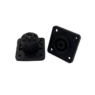 4P4 Core Professional Audio Socket Cannon Plug Four-Core Large Square NL4 Socket Ohm Audio Socket
