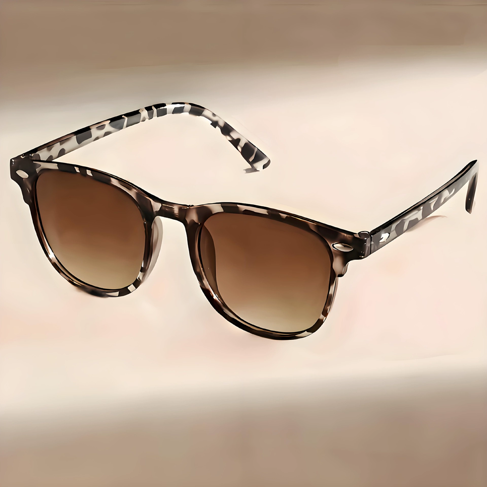 Модные мужские очки в стиле рисовых ногтей с леопардовым принтом