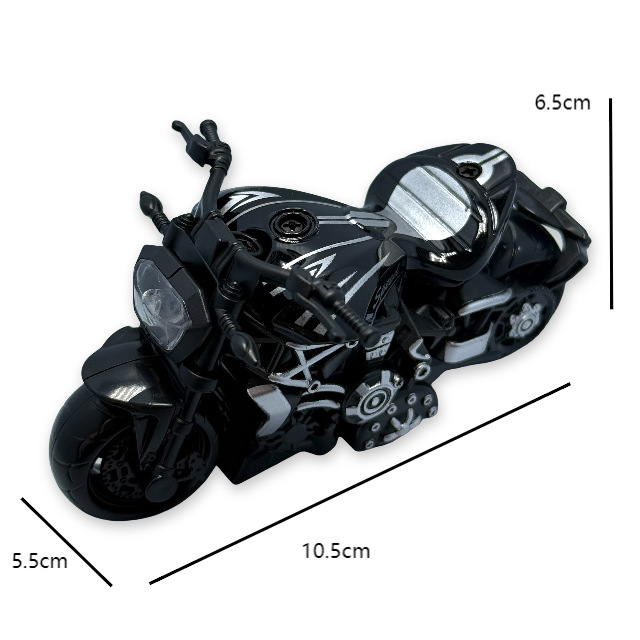 Aleación de retroceso modelo de motocicleta decoración simulación de plástico carreras de juguete transfronterizo llavero colgante agarre decoración de la máquina