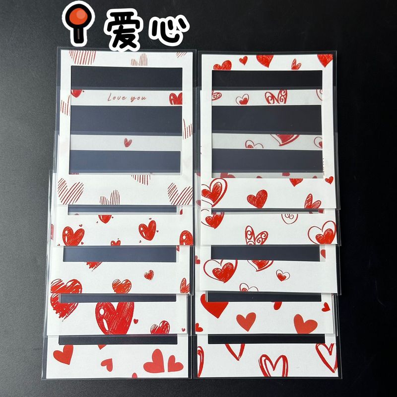 成品sq方形装饰卡膜拍立得可爱卡通花边4寸小卡保护套diy|undefined