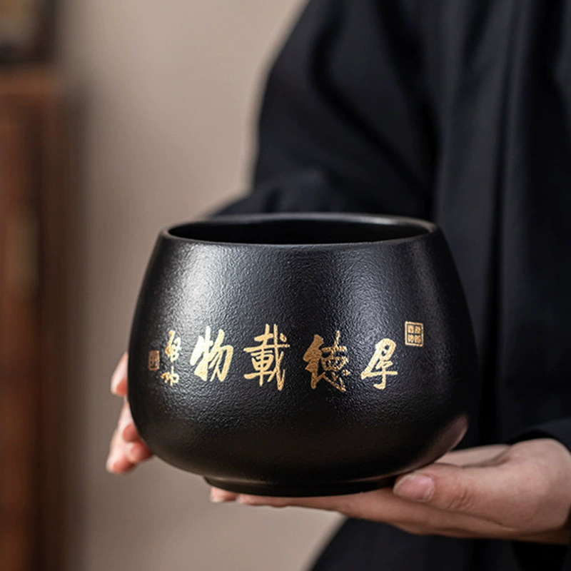 Керамический контейнер для отходов после заваривания чая, большой настольный таз для домашнего использования, резервуар для заваривания чая, емкость для отработанной воды для чая Кунг-фу, устройство для мытья чайных чашек.