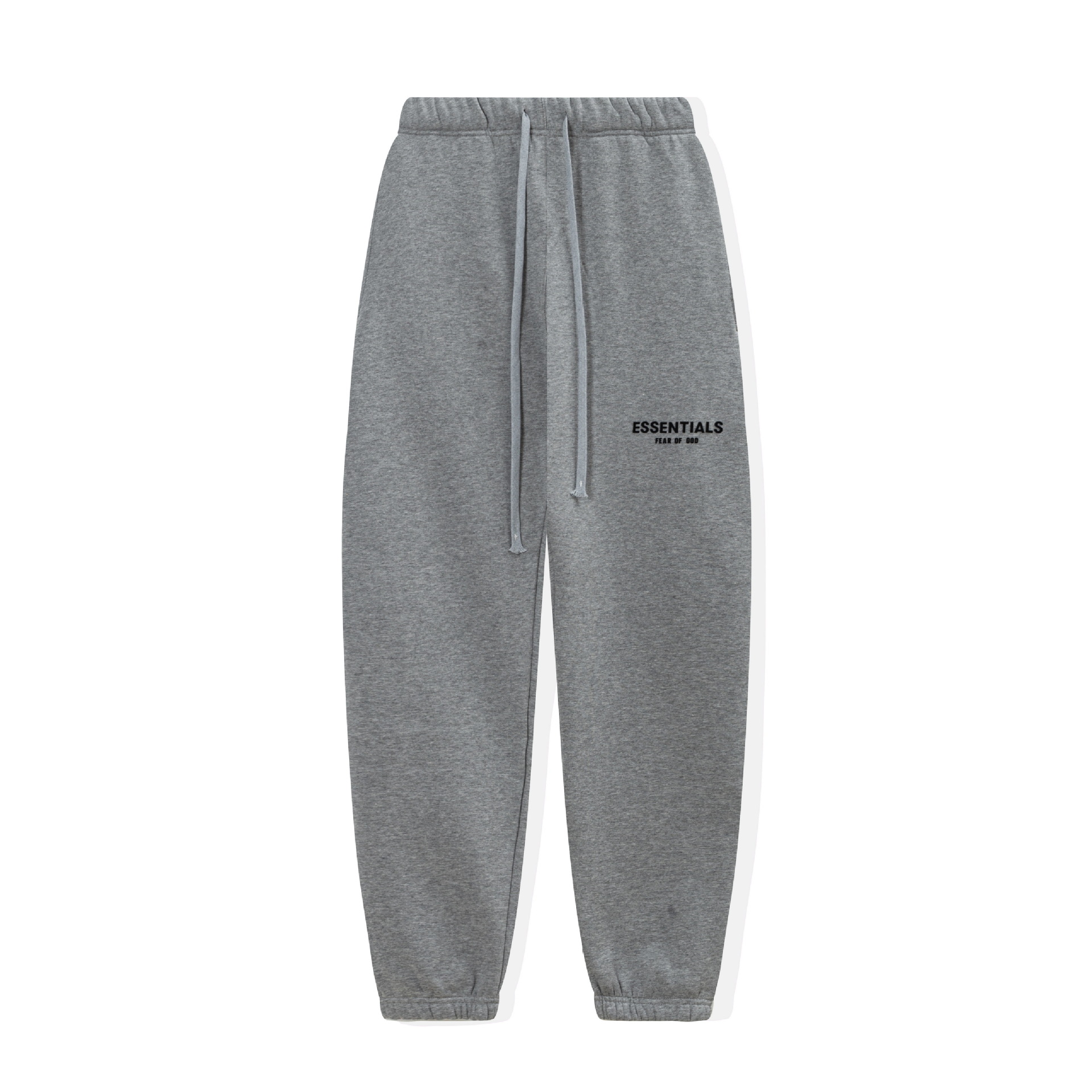 FOG High Street doble línea ESSENTIALS letras de silicona estéreo más suéter con capucha de terciopelo traje de pantalones casuales de moda