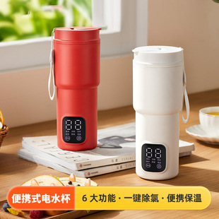 Water Boiling Cup Portable Small Insulated Thermostatic Kettle Heating Cup Electric Hot Water Cup Travel Hot Water Kettle Kettle Cross-Border