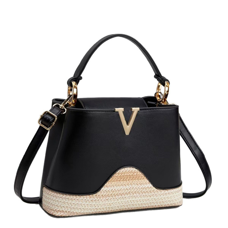Polyurethane woven shoulder bag, universal one-shoulder bag